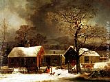 Winter Scene in New Haven by George Henry Durrie